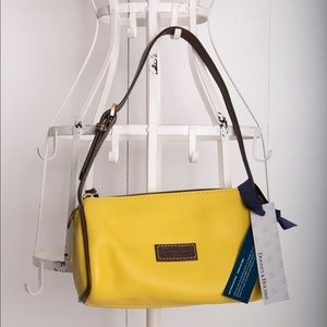 Yellow Dooney and Burke Handbag